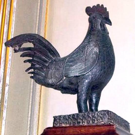 Benin bronze cockerel 
