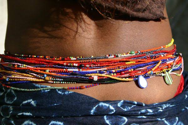 African waist beads 