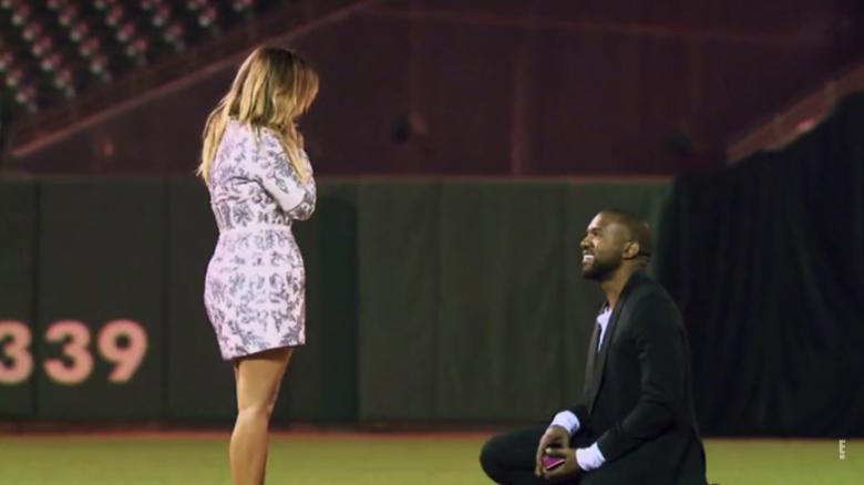 Kim Kardashian and Kanye proposal 