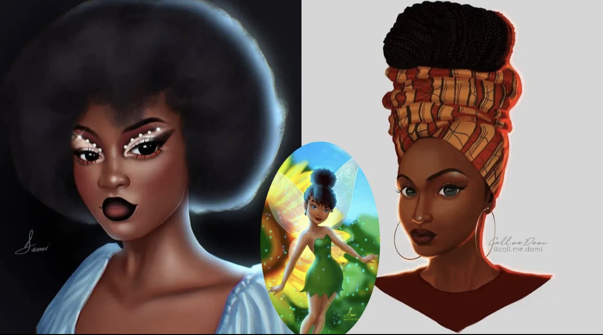 See How Damilola Olaleye, A Nigerian Lady Is Creating Black Princesses As Cartoon Characters