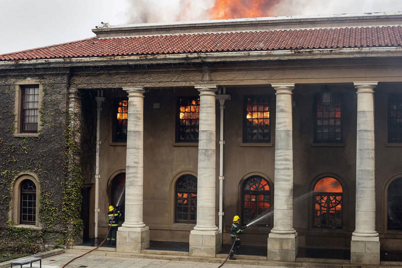 How Centuries Of History Turned To Ashes As Almost 100 Year Old Jagger Library Razed Down In The Cape Town fire