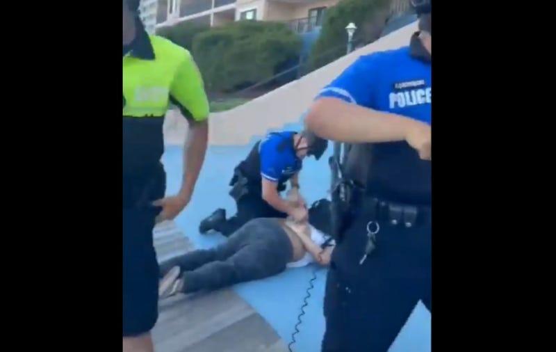 A Group Of Maryland Police Officers Have Been Caught On Video Kneeling And Tasing Black Teens For Anti-Vape Laws