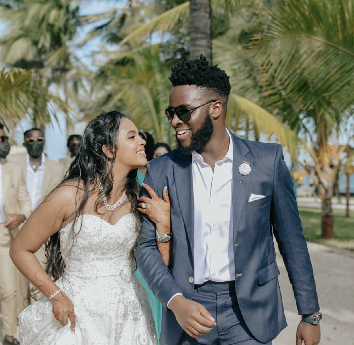 This Indian Beauty Is So Excited To Be Married To Her Nigerian Yoruba Prince. Check Out The Video Of Their Seaside Wedding