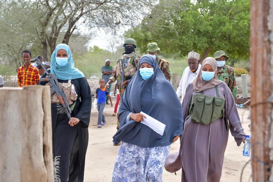 Anab Gure, The Kenyan Lawmaker with an entourage of an all Female Hijab Wearing Bodyguards