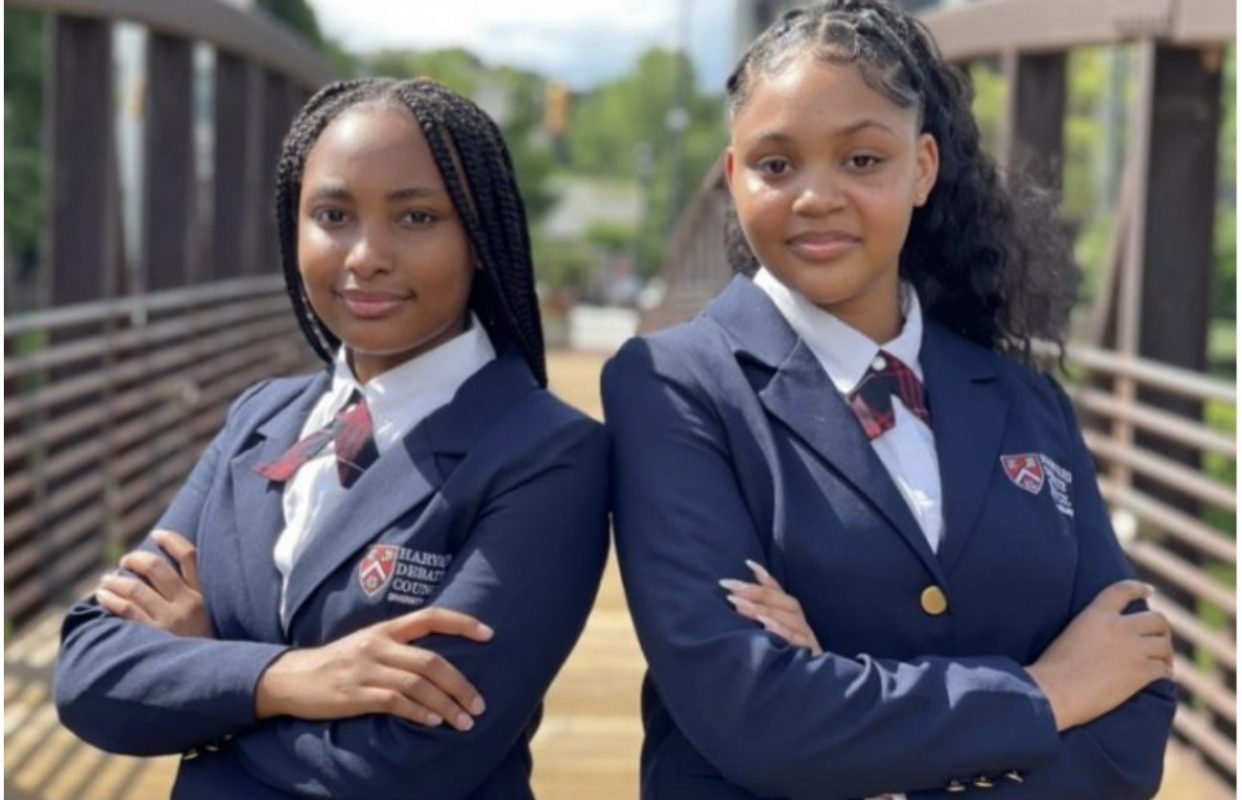 Jayla and Emani: First ever black girl duo wins International hazard debate competition 