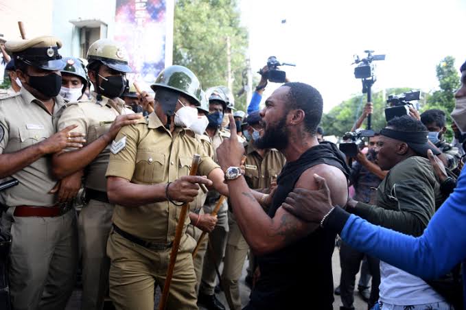 Protests as a young Congolese man gets killed by Indian police 