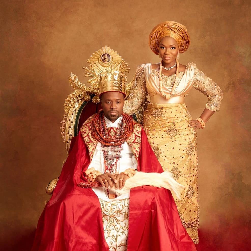 African king The Olu of Warri & His Queen The Olori of Warri Celebrate 7 Years of Bliss 