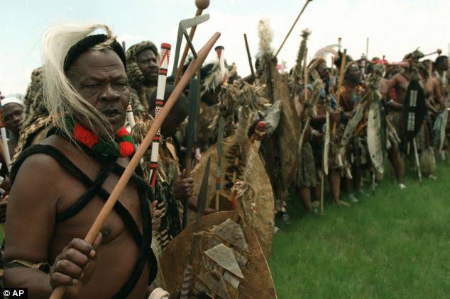 Thousands Of Zulu Men Re-enact Historic Zulu Victory at Isandlwana